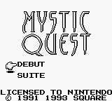 une photo d'Ã©cran de Mystic Quest sur Nintendo Game Boy